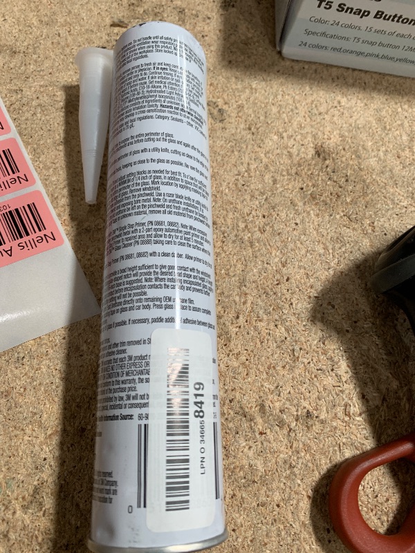 Photo 1 of 3M 08609 Window-Weld Super Fast Urethane Black Cartridge - 10.5 fl oz.