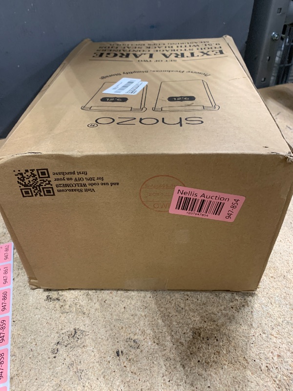 Photo 1 of Shazo 2 PC (9.5L | 321 Oz) Extra Large Bulk Food Storage Containers with Airtight Lids for Flour, Sugar, Rice, Cereal & Pasta - Leakproof, BPA-Free Plastic Canisters for Kitchen & Pantry Organization