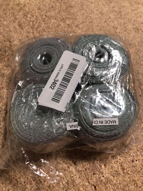 Photo 1 of 4 Rolls 10 Yard Iridescent Sheer Wired Organza Ribbon Shimmer Chiffon Curling Ribbon for Floral Bouquets,Gift Wrapping for Valentine's Wedding Christmas Party Decor (1.57inch,Silver)
