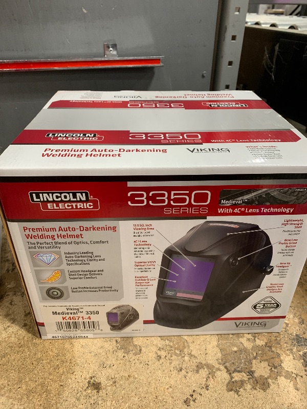 Photo 1 of *AUTO DARKENING NOT WORKING* Lincoln Electric VIKING 3350 Code Red Welding Helmet