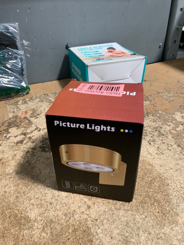 Photo 1 of 3-Pack Picture Lights for Wall, 13 RGB Color Changing Led Art Display Light with Rechargeable Battery Operated, Magnetic Painting Light with Remote Control, Wireless Home Wall Decorative Lighting