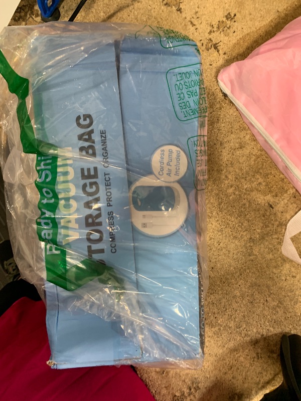 Photo 1 of 12 Pack Travel Vacuum Storage Bags with Portable Electric Pump, Vacuum Seal Space Saver Bags for Clothing, Vacuum Travel Bags for Luggage