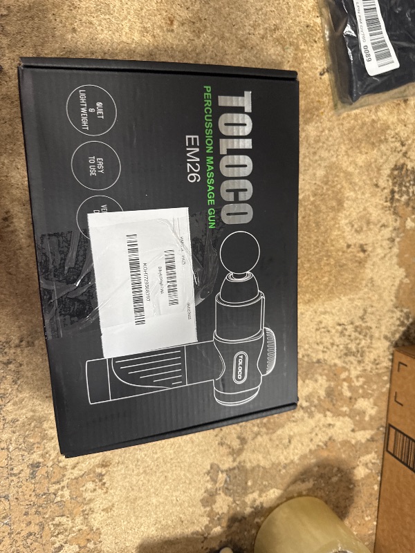 Photo 1 of **SEE NOTES***TOLOCO Massage Gun, Deep Tissue Back Massager for Athletes with 10 Massage Heads, Electric Muscle Percussion Massager for Any Pain Relief, FSA and HSA Eligible, Gifts for Fathers Day, Carbon
