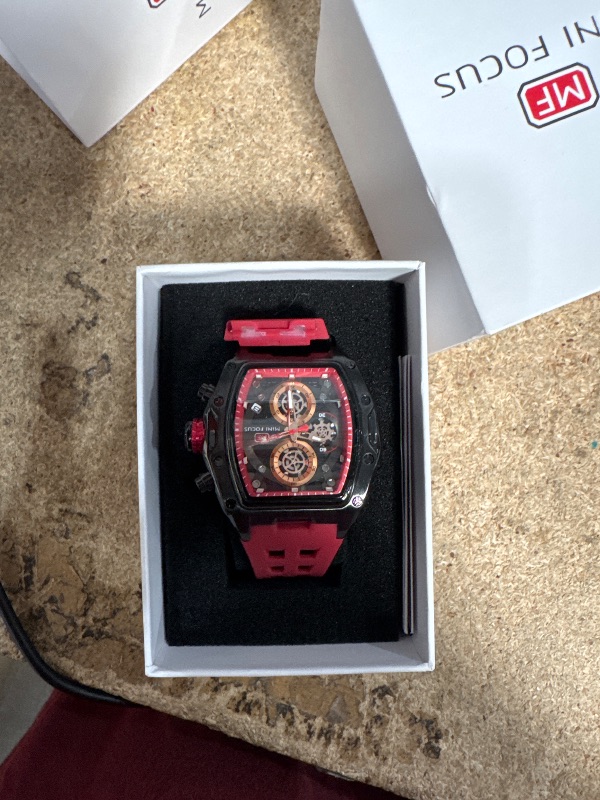 Photo 1 of **SEE NOTES**MF MINI FOCUS Men Watches Unique Wrist Watches (Chronograph/Waterproof/Luminous/Calendar) Soft Silicon Band Fashion Watches for Men