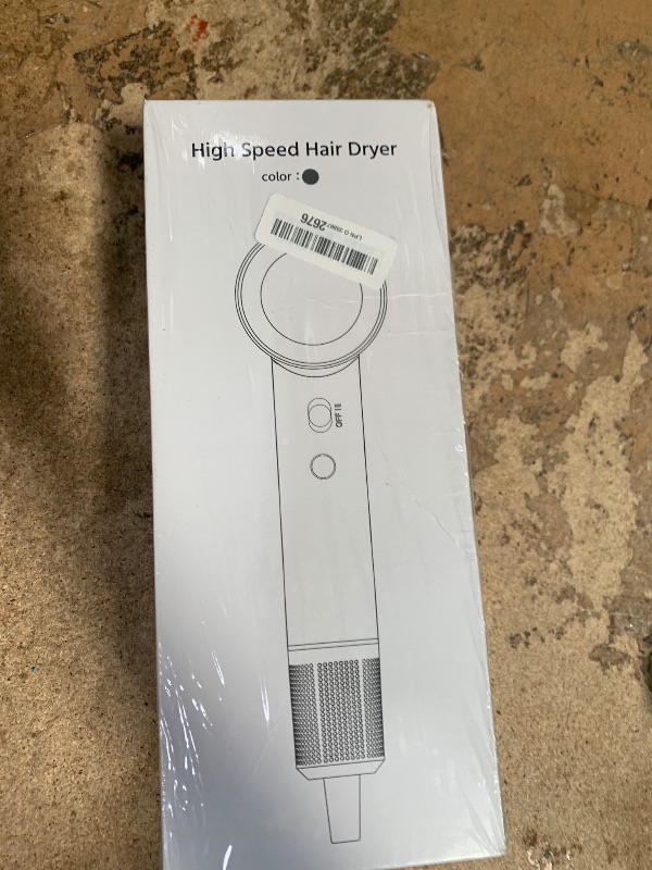 Photo 1 of ***PARTS ONLY ***Hair Dryer, 160000 RPM Professional High-Speed Blow Dryer 500 Millions Negative Ionic Care Hair Dryer for Fast Drying, Low Noise Thermo-Control Hairdryer, Travel with Diffuser, Gray