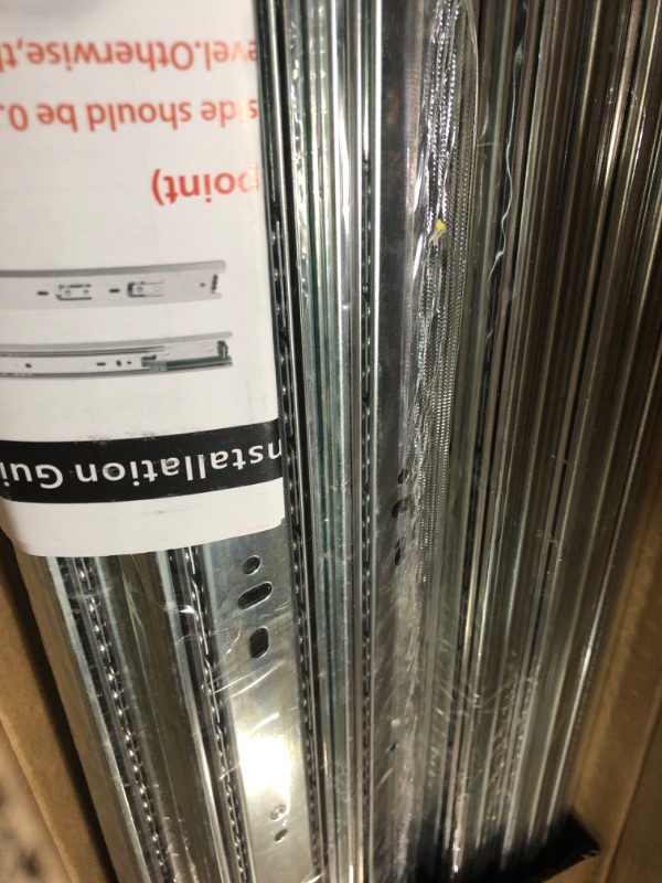 Photo 1 of 10 Pair of 22 Inch Drawer Slides,100 LB Capacity Full Extension Side Mount Drawer Rails