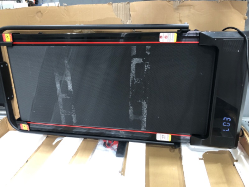 Photo 1 of ***PARTS ONLY***

14% Incline Walking Pad Treadmills for Home and Office, 3-in-1 Portable Under Desk Treadmill, Folding Treadmill with 2.5 HP Quiet Brushless, 300 LBS Capacity
