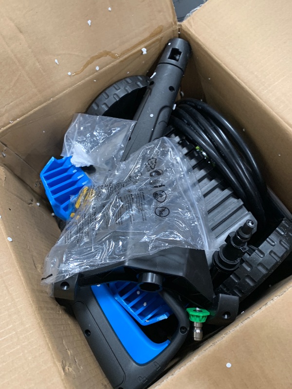 Photo 1 of (partial set) (untested)  Electric Pressure Washer 4800PSI-Max 3.2GPM Power Washer with 25 Feet Hose,16.4 Feet Power Cord, Car Wash Machine Blue Ideal Cleaning for Garden