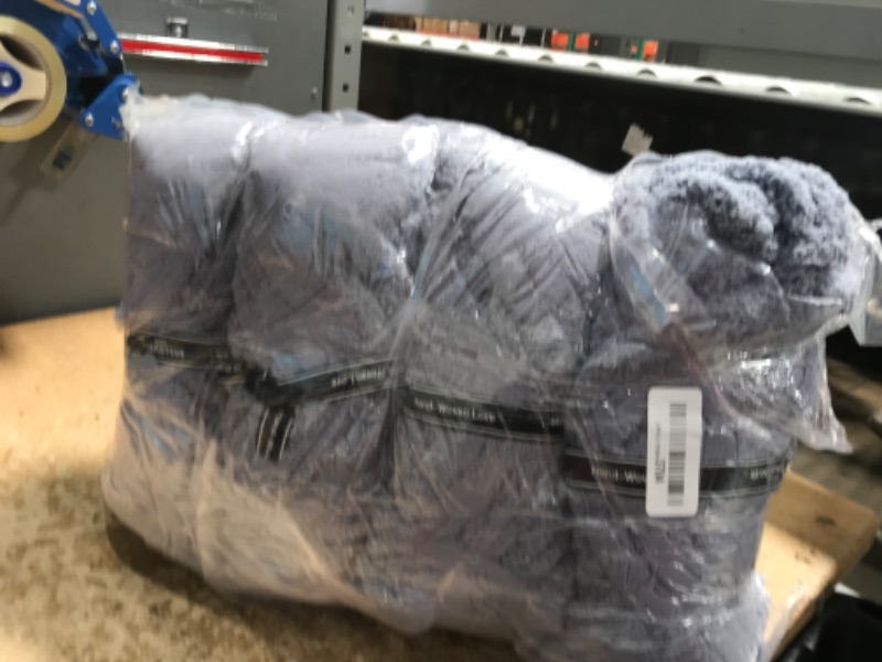 Photo 1 of 8 Packs Jumbo Chunky Chenille Yarn - 1820g(64oz) 254 Yards (761ft) Bulky Yarn - Chunky Yarn for Hand Knitting Blanket,Cushions, Pet Bed - Soft and Durable (Grey)