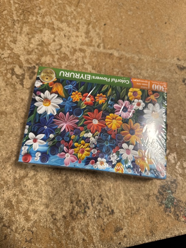 Photo 1 of 300 Piece Jigsaw Puzzle for Adults, Colorful Blooms, Challenging Puzzle Game, for Family, Seniors & Kids(20.5" x 15")
