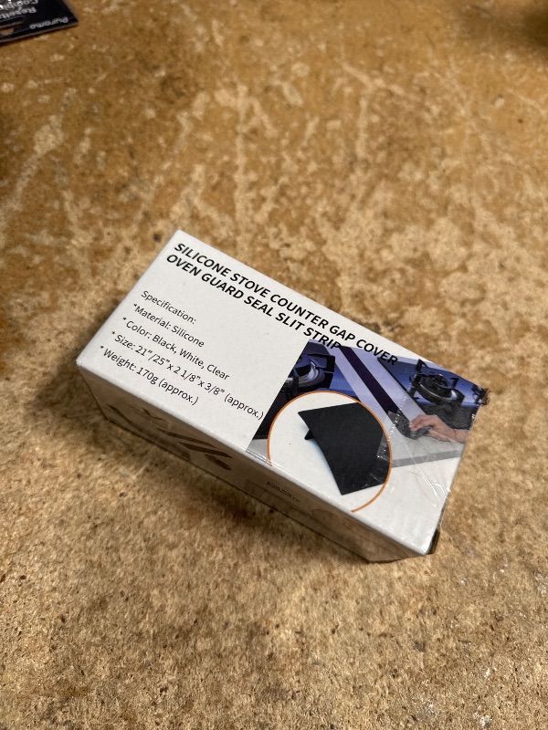 Photo 1 of 2 Pack Silicone Stove Counter Gap Cover? Flexible Easy Clean Heat Resistant Wide & Long Gap Cap Fillers,Seals Spills Between Counter, Stove Top, Oven, Washer & Dryer (21Inches, Black)