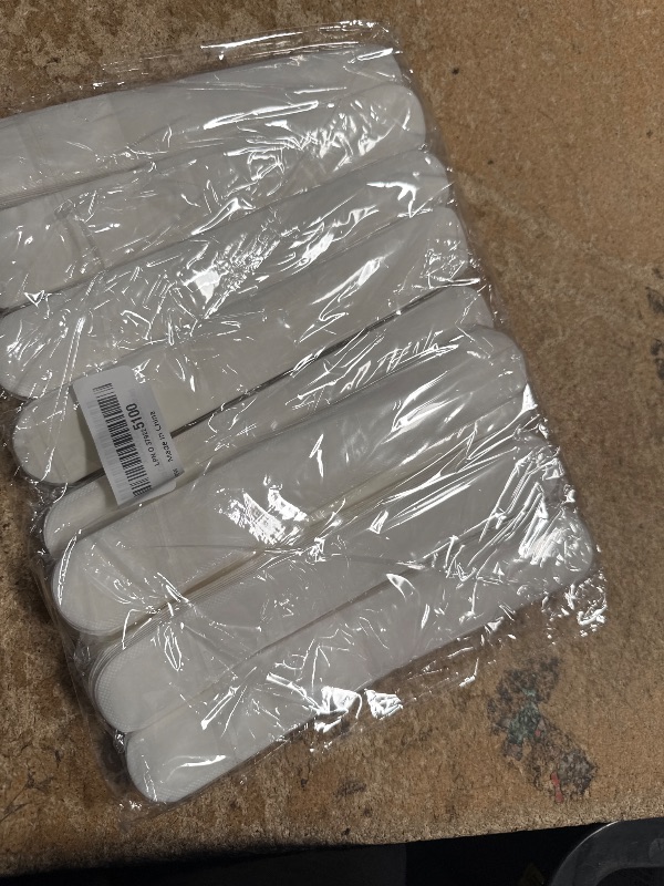 Photo 1 of 100pcs Collar Protectors Hat Tape Self-Adhesive Neck Liner Pads Against Collar Sweat Stains (White)