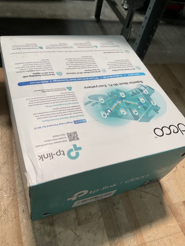 Photo 1 of *UNABLE TO TESTED* TP-Link ???? XE75 AXE5400 Tri-Band WiFi 6E Mesh System - Covers up to 2900 Sq.Ft, Replaces WiFi Router and Extender, AI-Driven Mesh, New 6GHz Band, 1-Pack