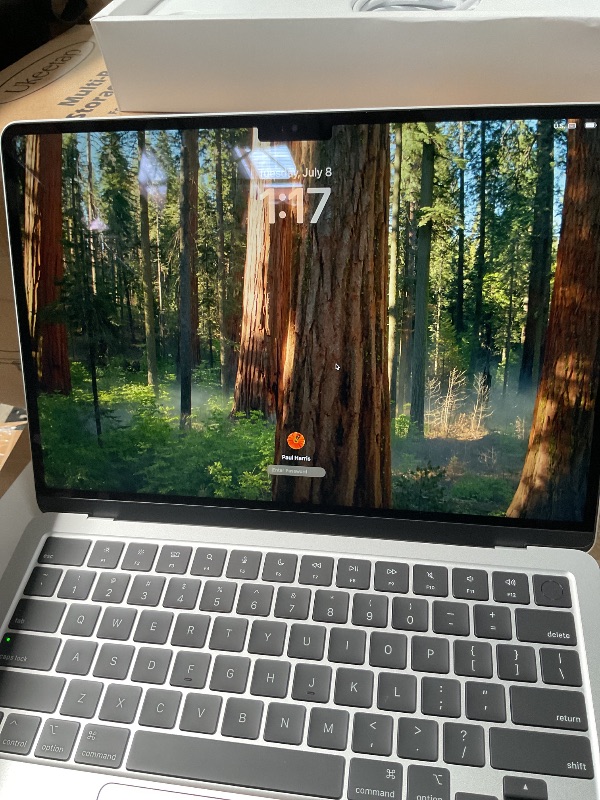 Photo 1 of *CHECK NOTES*  Apple 2025 MacBook Air 13-inch Laptop with M4 chip: Built for Apple Intelligence, 13.6-inch Liquid Retina Display, 16GB Unified Memory, 256GB SSD Storage, 12MP Center Stage Camera, Touch ID; Silver
