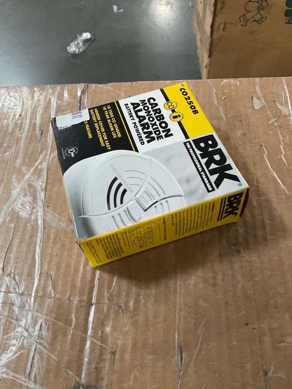 Photo 1 of FIRST ALERT Carbon Monoxide Alarm | BRK CO250 Battery Operated Carbon Monoxide Detector With 9-Volt Battery & Two Silence Features