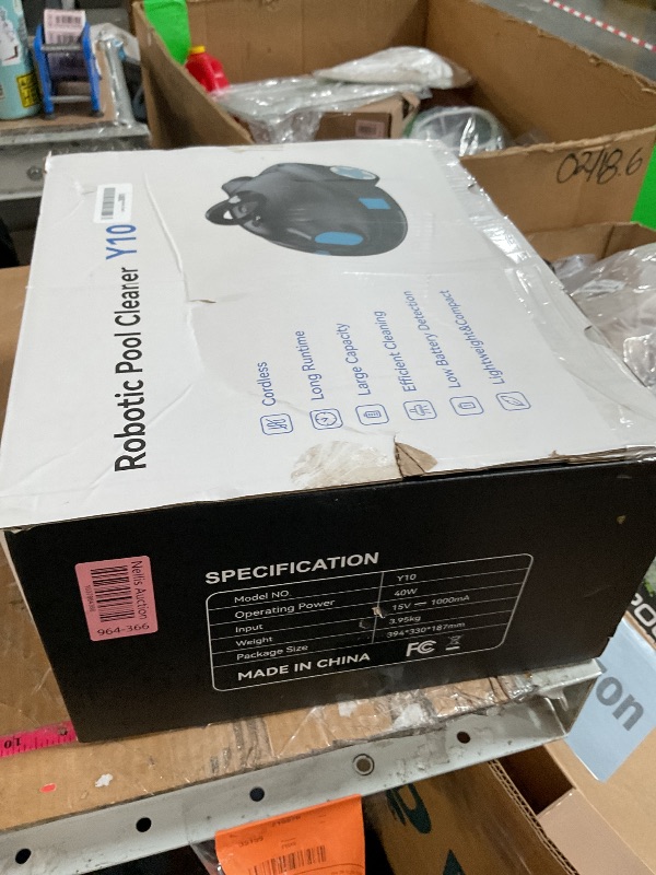 Photo 1 of (sold for parts) OUCAXIA Y10 Cordless Robotic Pool Cleaner Automatic Vacuum - 90 Mins Runtime, Powerful Suction, Self-Parking