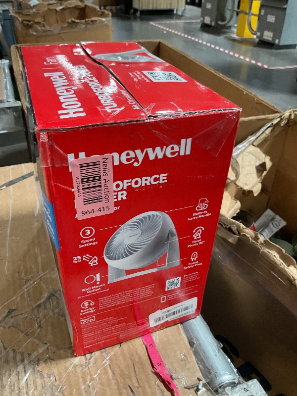 Photo 1 of Honeywell HT-904 TurboForce Tabletop Air Circulator Fan, Small, White – Quiet Personal Fan for Home or Office, 3 Speeds and 90 Degree Pivoting Head
