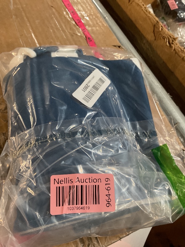 Photo 1 of (BAGGED) (USED/FAIR) Wamika Nautical Theme Anchor Hand Bath Towel Hanging Towels Set Navy Blue Kitchen Dish Towel Highly Absorbent 2pcs