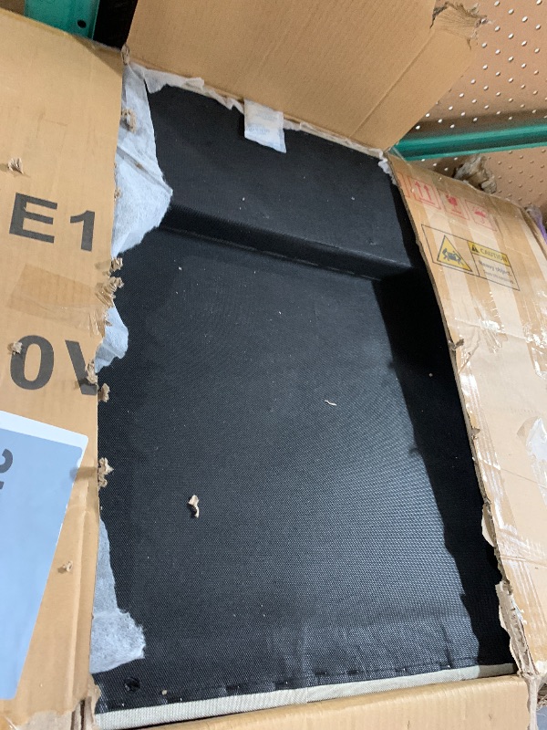 Photo 1 of ***************INCOMPLETE ITEM, THIS IS ONLY 1 BOX IN A MULTI BOX SET*******************
IDEALHOUSE Queen Size Canopy Bed Frame with Nailhead Decoration Headboard?Upholstered Bed Frame with Poles 4 Corner Bed Bracket,Solid Wood Slats Support,No Box Spring