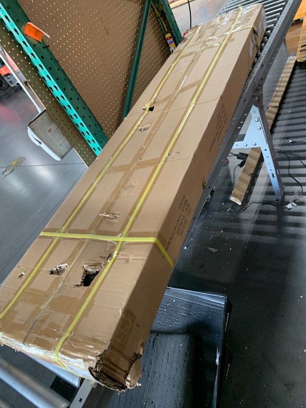 Photo 1 of ***FACTORY SEALED***Fohufo Wood TV Stands for Living Room - 70'' Mid-Century Modern TV Stand for Bedroom with Tambour Doors and Storage Cabinet, Media TV Console up to 80'' TVs, Fluted Entertainment Center
