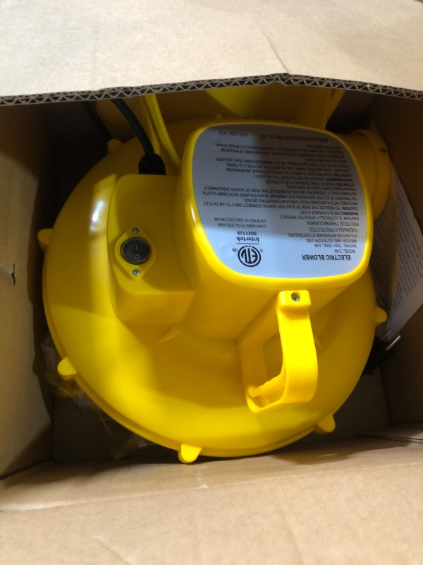 Photo 3 of WELLFUNTIME Inflatable Jumping Castle with Blower, and Bouncy House with Double Slide with Basketball Ring, Jumping Area for 3 Kids