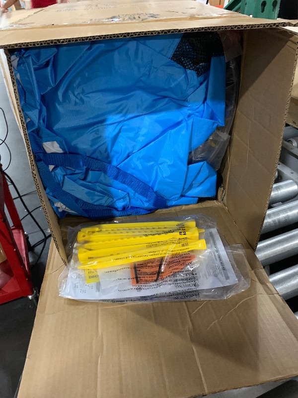 Photo 2 of WELLFUNTIME Inflatable Jumping Castle with Blower, and Bouncy House with Double Slide with Basketball Ring, Jumping Area for 3 Kids