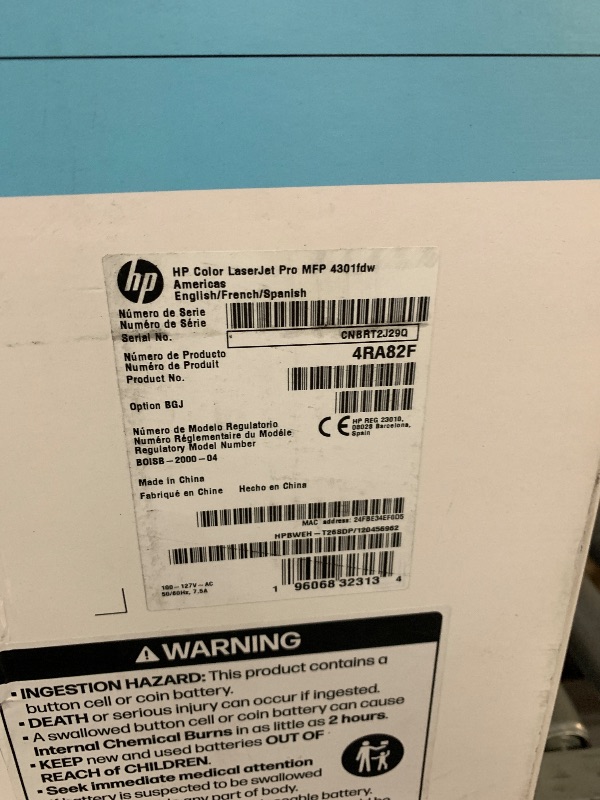 Photo 1 of HP Color LaserJet Pro MFP 4301fdw Wireless All-in-One Color Laser Printer, Scanner, Copier, Fax, Best-for-Office