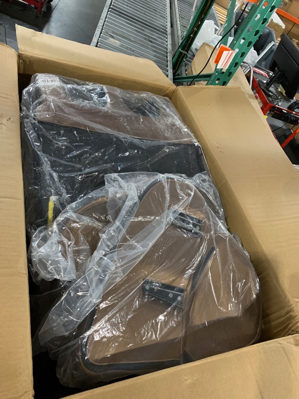 Photo 1 of ***PARTIAL SET***BOX 1 OF 2***SMAGREHO 2025 Massage Chair Full Body,Zero Gravity Lower Back and Calf Heating Shiatsu Massage Recliner with 6 Auto with Manual Modes?Home and Office Use?MM450 Brown and Gold