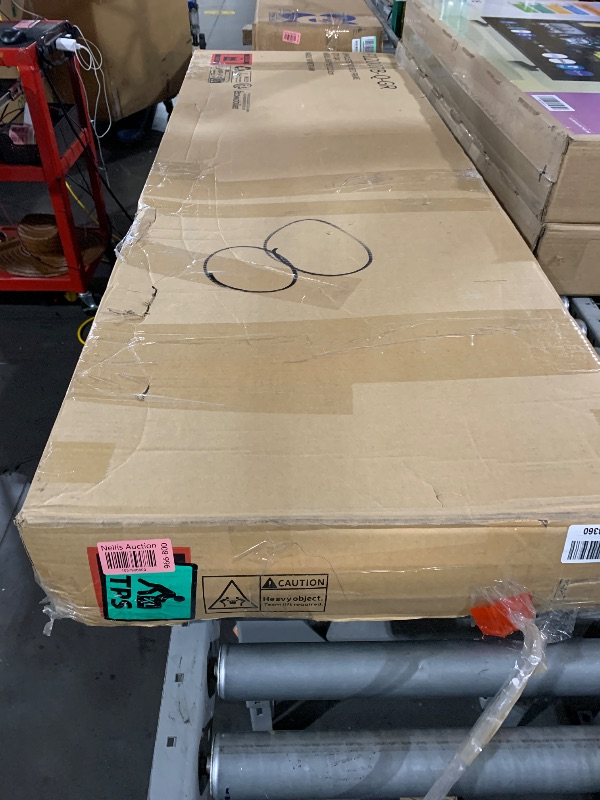 Photo 1 of **/INCOMPLETE***   Novilla Queen Size Bed Frame Upholstered Platform Queen Bed Frame with Adjustable Headboard, Strong Weight Capacity, No Box Spring Needed, Easy Assembly, Grey