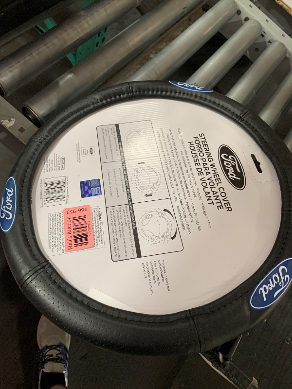 Photo 1 of (USED/FAIR) Plasticolor 006725R01 Ford Elite Premium Logo Steering Wheel Cover