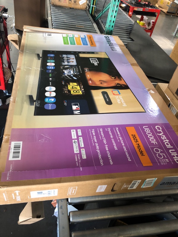 Photo 1 of ***TRUCK/TRAILER PICKUP ONLY***Samsung 65-Inch Class Crystal UHD U8000F 4K Smart TV (2025 Model) Endless Free Content, Crystal Processor 4K, MetalStream Design, Knox Security, Alexa Built-in