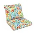 Photo 1 of ***SEE NOTES***
LVTXIII Outdoor Deep Seat Cushion 24"x24"x4" Patio Seat and Back Cushion Set Seasonal Chair Cushion for Dining Arm Chairs, Wicker Chairs and Garden Furniture Decoration, Paisley Multi C80
