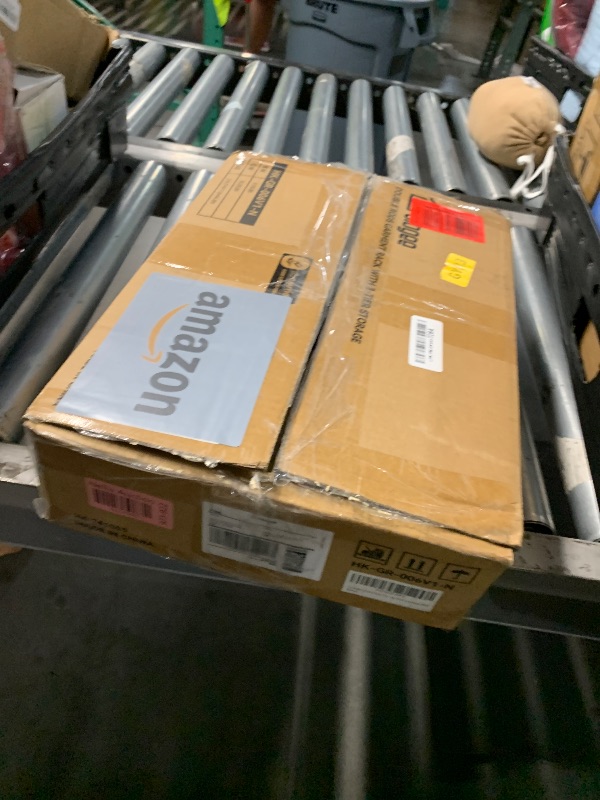 Photo 1 of (used) Furologee Clothes Racks for Hanging Clothes, Portable Rolling Garment Rack, Sturdy Metal Freestanding Cloths Racks with Wheels