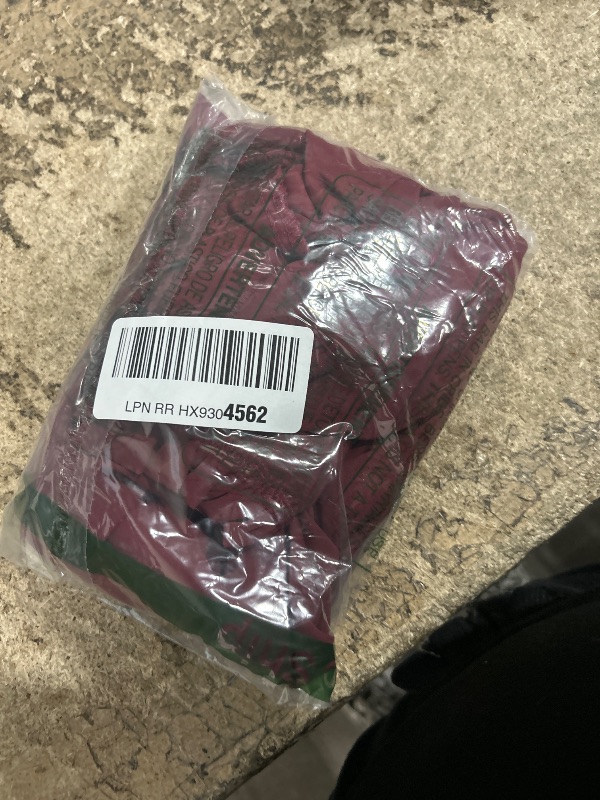 Photo 1 of (size small) LYANER Women's Frill Mock Neck Flounce Long Sleeve Solid Blouse Office Shirt Top Burgundy Small