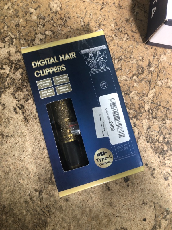 Photo 1 of (PARTS) (USED/FAIR) DR DRACLISS Hair Clippers for Men,Cordless Zero Gapped T-Blade Hair Trimmer for Men, Three Speed Variable with LCD Display Beard Trimmer,Liners Edgers Hair Clippers (Gold)