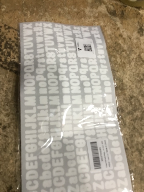 Photo 1 of 10 Sheet Small Letter Stickers, 1/2 Inch Self Adhesive Alphabet Stickers, Cute Vinyl Letter Stickers for Arts Crafts Outdoor Sign Poster Windows Doors Mailboxes Car Truck - White
