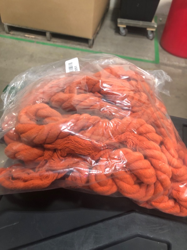 Photo 1 of ** PARTS ONLY ** CWLAKON Tug of War Rope 40ft for Kids Adult, Outdoor Field Day Family Reunion Birthday Party Games, Orange, Includes 18 Medals, Storage Bag, Adjustable Center Flag