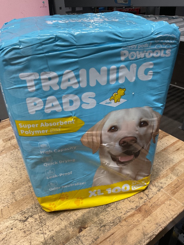 Photo 1 of 100-Pack X-Large Puppy Pads - 34'' x 28'' Pee Pads for Dogs Potty Training with Leak-Proof Quick-Dry Design, 6-Layer Dog Pads Extra Large, Blue
