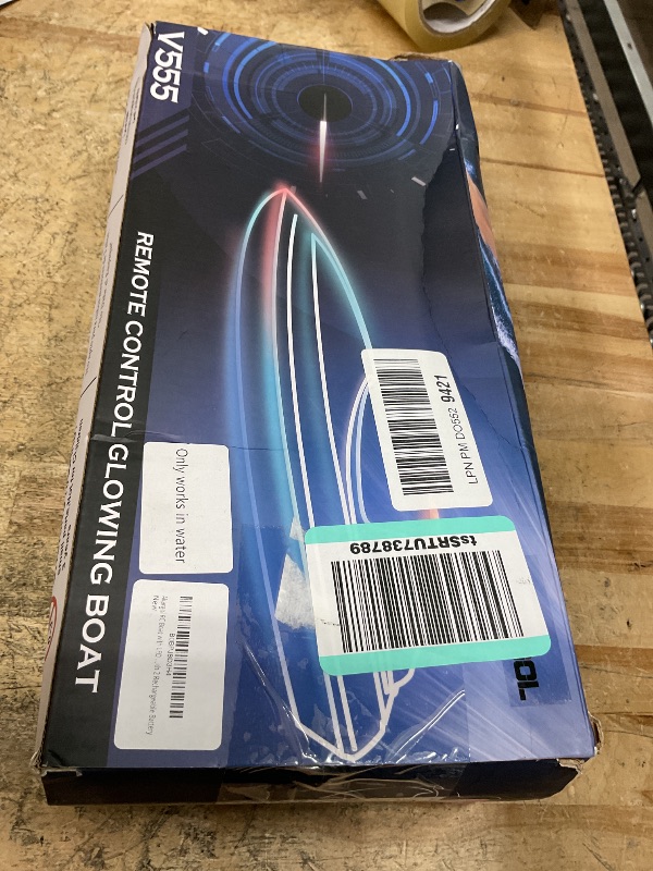 Photo 1 of ***PARTS ONLY ***RC Boat with LED for Kids and Adults - Remote Control Boat for Pools and Lakes 2.4 GHZ RC Boats with 2 Rechargeable Battery Whole Body Waterproof, Low Battery Alarm, Water Play Toy Gift for Boys&Girls