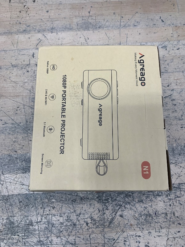 Photo 1 of 15000 Lumens Outdoor Movie Projector - Native 1080P HD Portable Projector with WiFi 6 and Bluetooth 5.2, 300" Screen