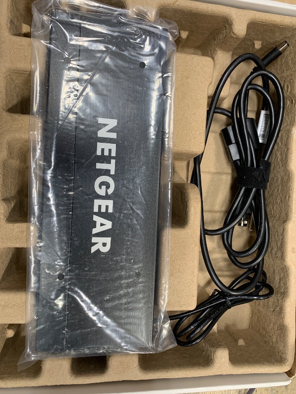 Photo 1 of *FOR PARTS ONLY DOES NOT POWER ON* NETGEAR 16-Port PoE+ Gigabit Ethernet Unmanaged Essentials Switch (GS316PP) - with 16 x PoE+ @ 183W, Desktop or Wall Mount