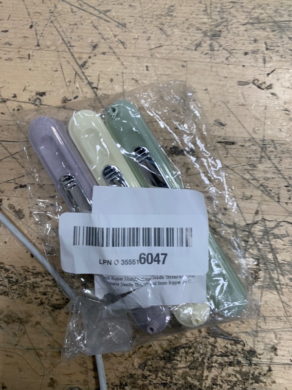 Photo 1 of 3pcs Seam Rippers for Sewing, 2 in 1 Needle Threader Stitch Ripper Multifunctional Needle Thread Remover Stretchable Needle Threader and Seam Ripper for Crafts Knitting