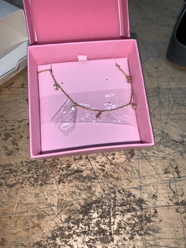 Photo 1 of (missing pieces) Swarovski Originally Earring and Necklace Set, Clear Stones and Pearls in a Rose Gold-Tone Finished Setting, Part of the Originally Collection