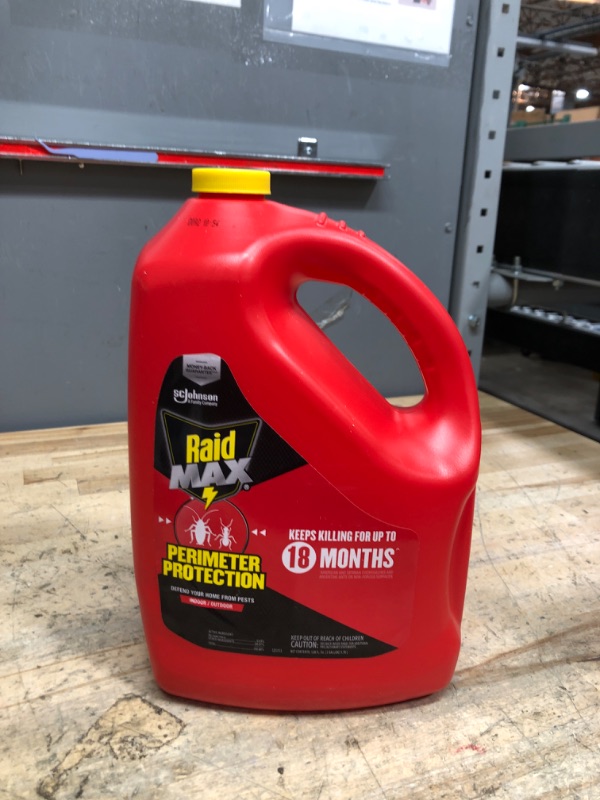 Photo 1 of *MISSING SPRAYER* Raid MAX Perimeter Protection, 1 Gallon, Indoor & Outdoor Insecticide Spray with Reusable Electric Sprayer
