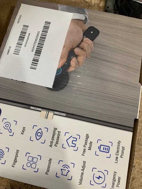 Photo 1 of Secustone Fingerprint Door Lock, Smart Lock, Keyless Entry Door Lock, Door Locks with Keypads, Passcode, Fingerprint, and Keys, Door Knob Easy to Install for Home, Apartment, Office, Bedroom, Black