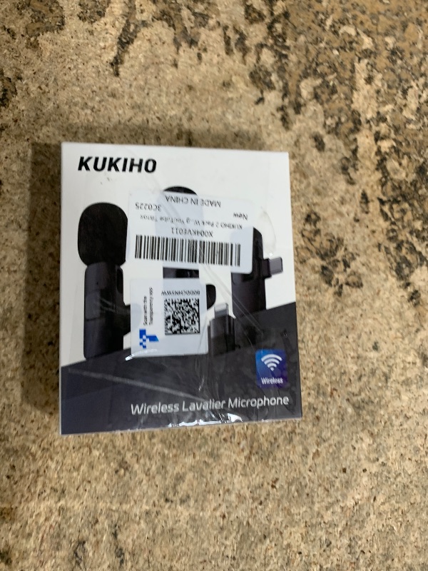 Photo 1 of 2 Pack Wireless Lavalier Microphone for iPhone iPad and Android Phone, Lapel Mic Plug and Play Wireless Mic Noise Reduction Mini Microphone for Video Recording Interview Podcast Vlog YouTube Tiktok