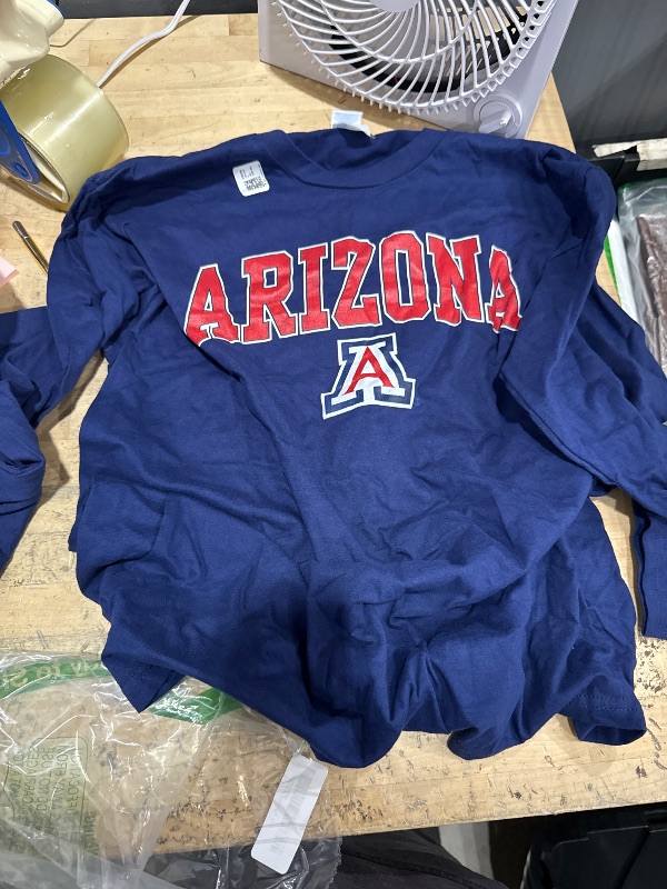 Photo 1 of  University of Arizona - STANDARD_LONG_SLEEVE Unisex Large Navy Blue L