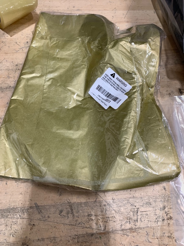 Photo 1 of 100 Sheets Gold Tissue Paper Artdly 12 x 20 Inches Gold Wrapping Paper Bulk for Weddings Birthday DIY Project Wrapping Crafts Decor