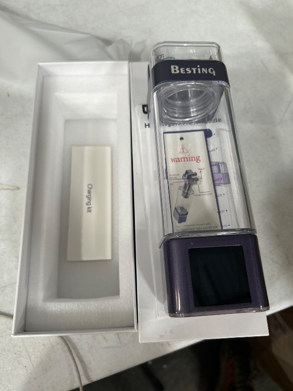 Photo 1 of (please see all images) BESTING Portable Hydrogen Water Bottle Deluxe Version, Up to 9000ppb Concentration, Upgrade Smart Touchscreen Control SPE Hydrogen Generator