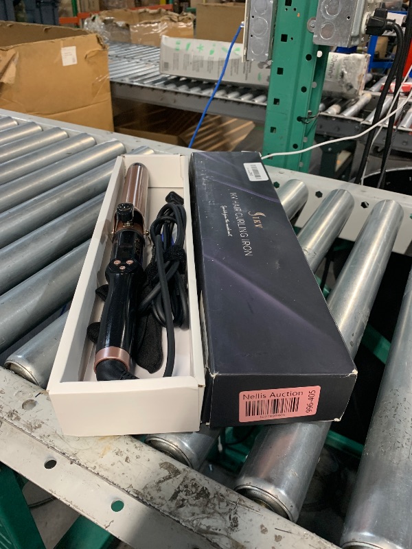 Photo 1 of 1 1/4 Inch Extra Long Barrel Curling Iron, Ceramic Tourmaline Curling Wand Professional Dual Voltage